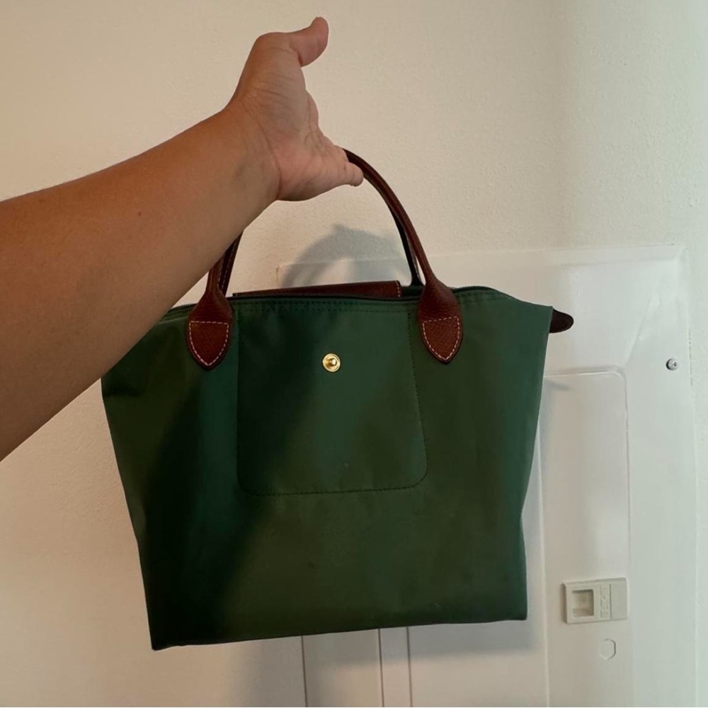 Green small longchamp